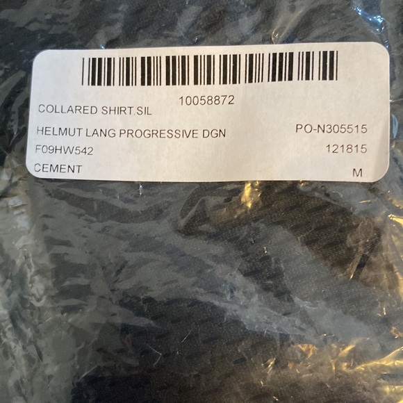 Helmut Lang NWT Silk Crepe Button Front Blouse - Picture 12 of 12